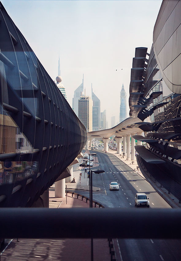 Futuristische Aussichten in Dubai