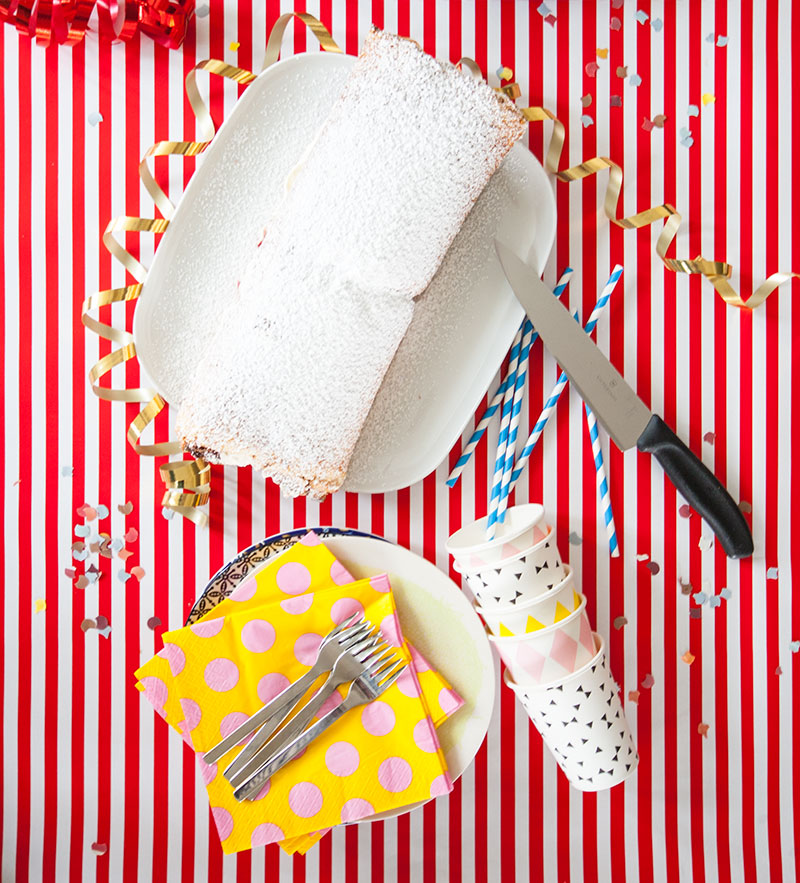 kindergeburtstag feier mit rezept biscuittorte