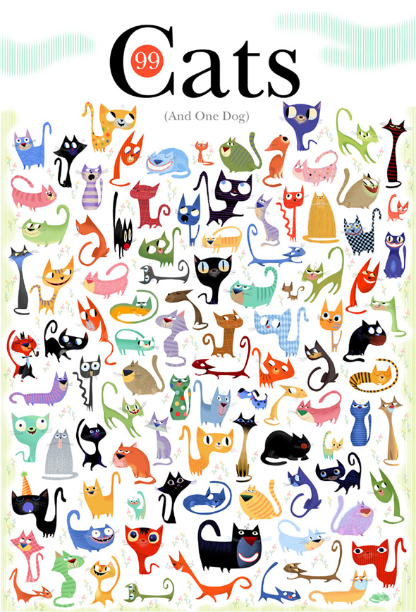 99 cats and one dog