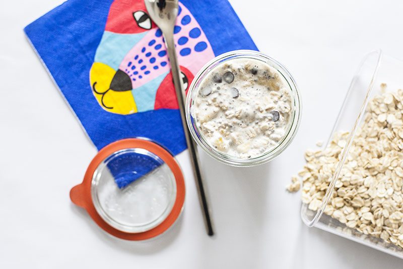 overnight oats schokobanane