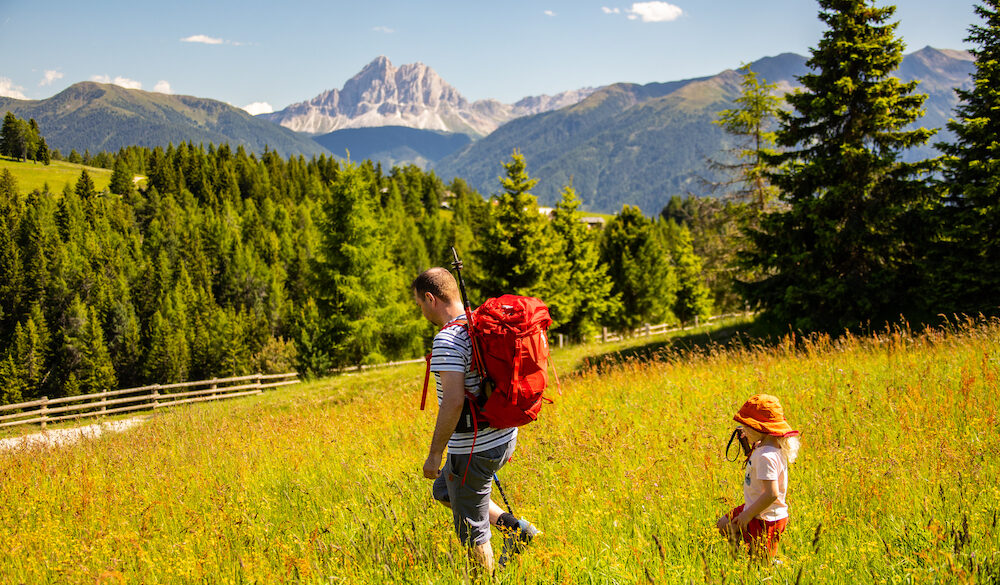 Südtirol Dolorama Hüttenwanderung mit Kleinkind